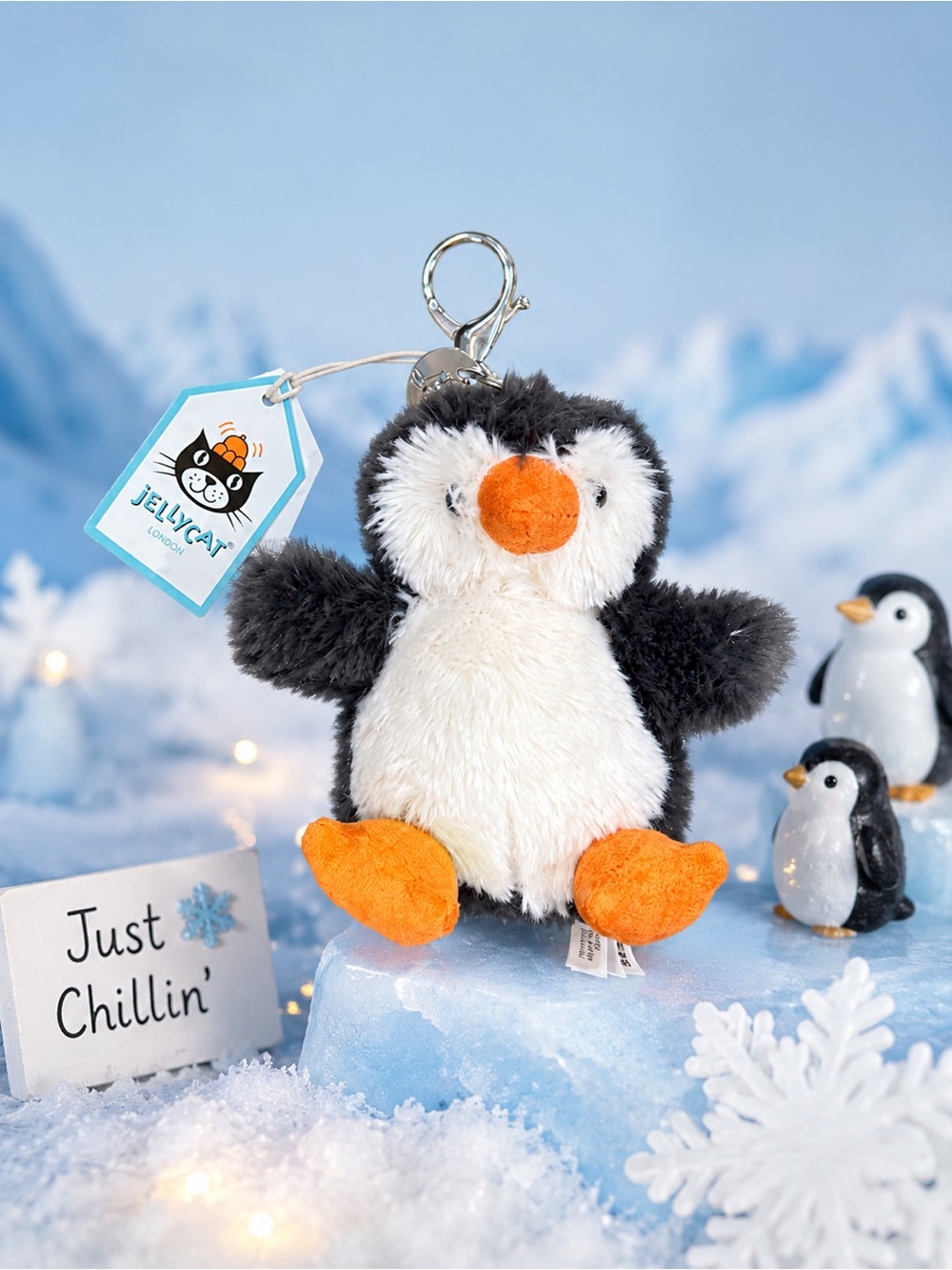 Jellycat Peanut Penguin Bag charm keychain